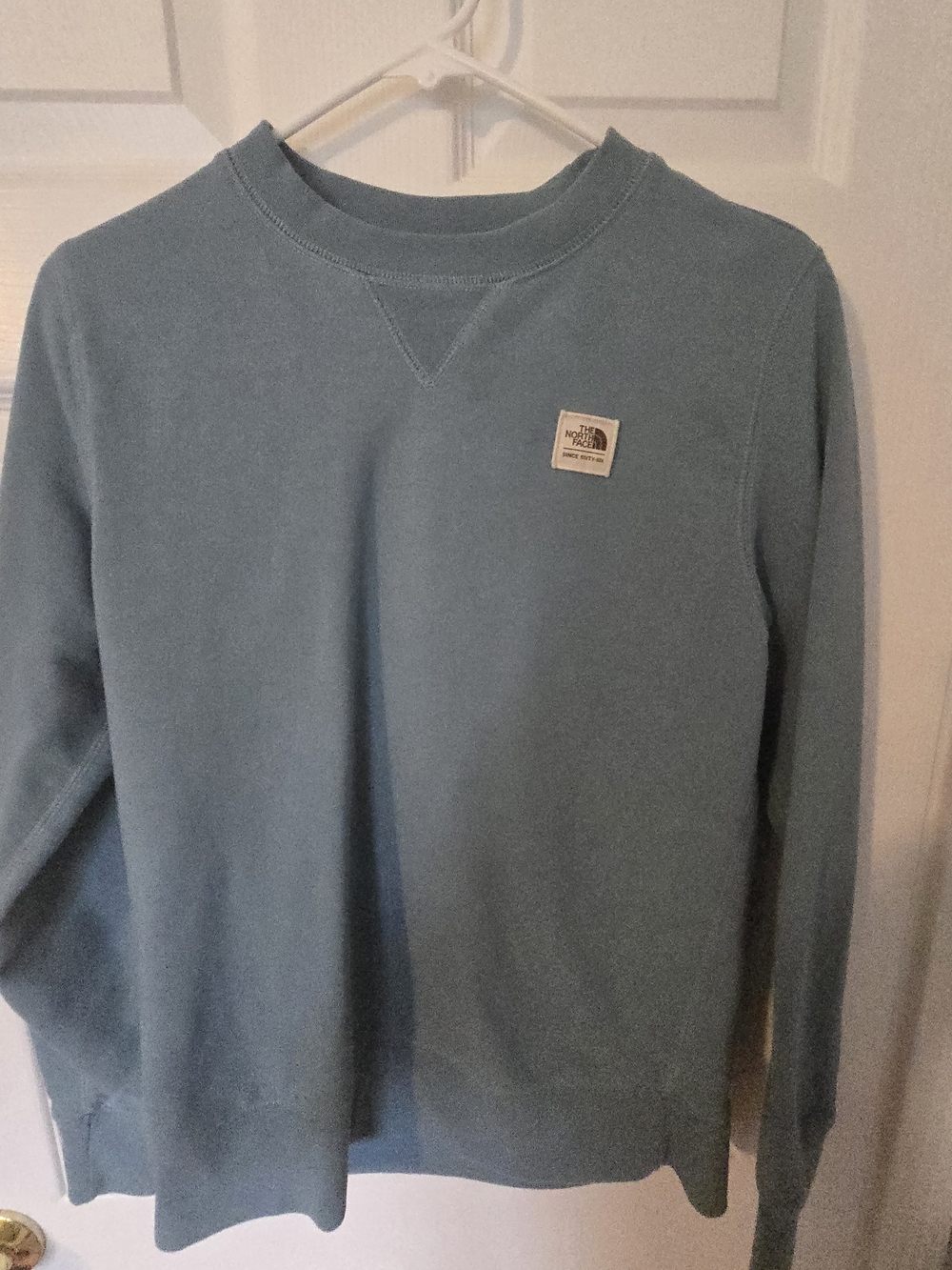 The North Face Women's Patchwork Crewneck Sweater - Teal Blue